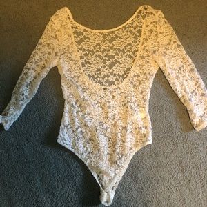 Lace Bodysuit Forever 21 Only worn ONCE